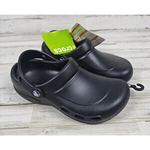 CROCS Unisex Black Bistro Vent Clogs Slip Resistant Shoes Women's 6/Men's 4
